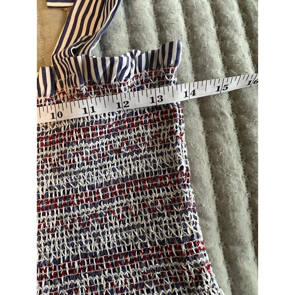 Sim & Sam Women's Top Size Large NWT Red White Blue Tank Cropped - Picture 8 of 9